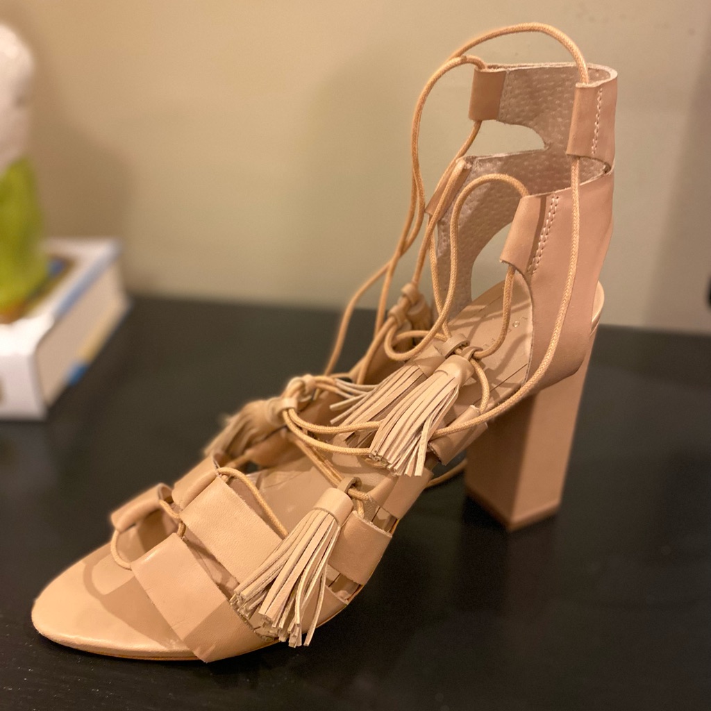 Loeffler Randall Tasseled Nude Heels